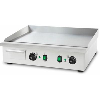 VERTES Grillplatte Bratplatte Plancha Grill Elektrisch 4400W aus Edelstahl (Grillfläche Glatt Image
