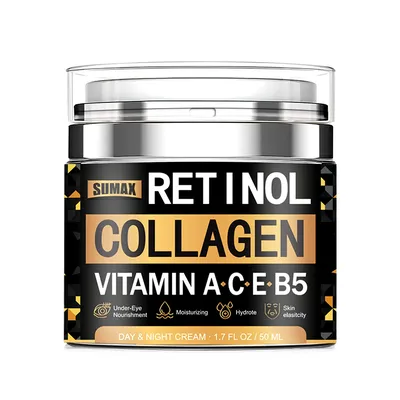 Instant Retinol Wrinkle Remover Cream For Men Collagen Firming Cream Moisturizer Whitening Vitamin C Brighten Skin Products 50ML