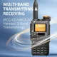 Quansheng UV K6 Walkie Talkie Portable AM FM Two Way Radio Long Range Receiver with 200 Channels