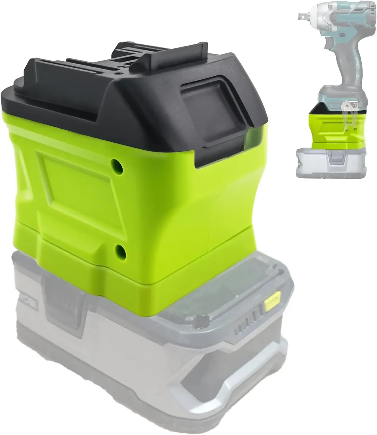 Akku-Adapter-Konverter für Ryobi 18 V Li-Ionen-Akku, umwandelbar in für Akku-Elektrowerkzeug-Bohrmaschine der Makita 18 V Li-Ion BL-Serie Image