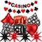 Casino Thema Party Dekoration Poker Luftballons Würfel Würfel Folienballon Las Vegas Geburtstagsparty Casino Nacht Poker Event Supplies
