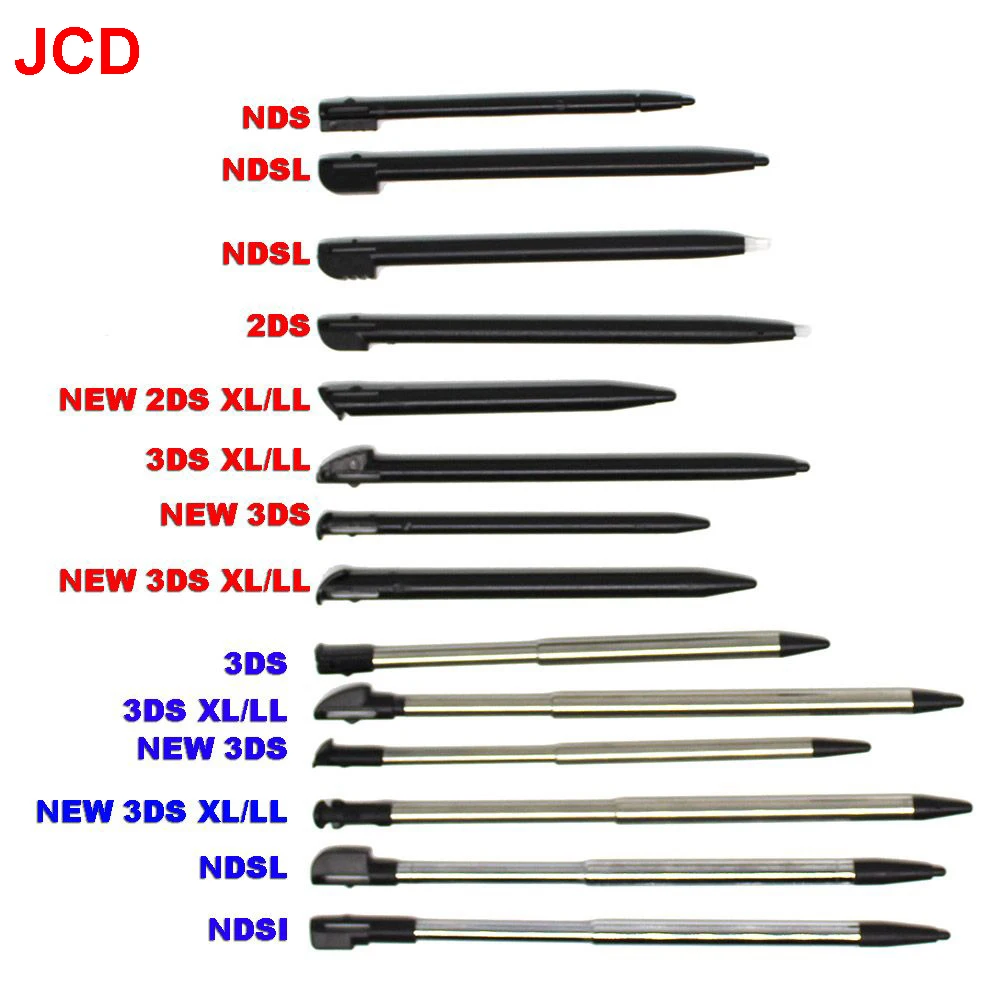 1-10PCS Metall Teleskop Stylus Kunststoff Stylus Touchscreen Stift für 2DS 3DS Neue 2DS LL XL Neue 3DS XL Für NDSL DS Lite NDSi NDS