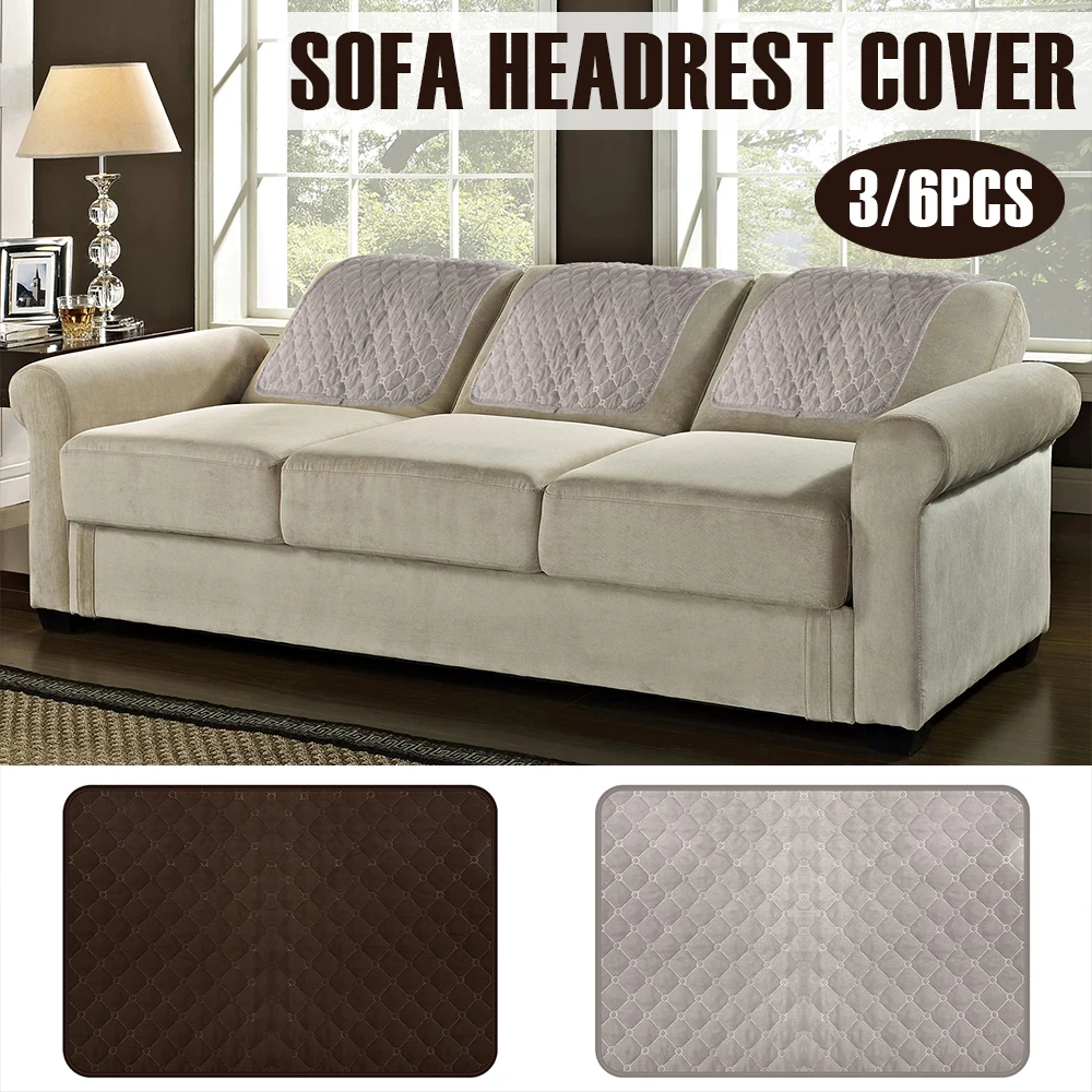 3 Stück Sofa Kopfstützen bezug Polyester weiche Liege Kopfstützen schutz 57x38cm verschleiß fester Möbels chutz für Liege sofa