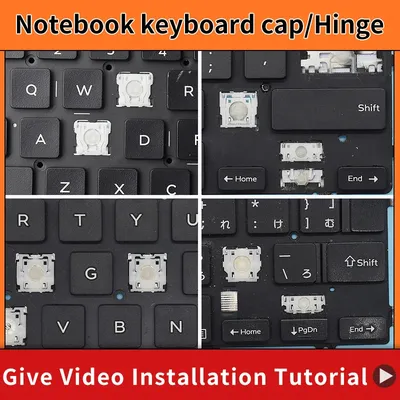 Replacement Keycap Key cap &Scissor Clip&Hinge For DELL XPS 15 9550 9560 9570 5510 M5510 Russian