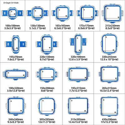 Ricoma Magnetic Embroidery Hoops for MT 1501/ TC 1501, Em1010...for ricoma embroidery frame MightyHoop hoopmaster Metal Ring