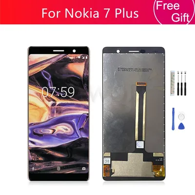 For Nokia 7 Plus LCD Display Touch Screen Digitizer Assembly For Nokia 7+ Screen TA-1041 TA-1062 TA-1046 Replacement Repair Part
