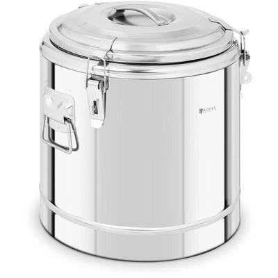 Royal Catering - Thermobehälter Edelstahl Thermobox Warmhaltebehälter Speisen Thermoport 22 l