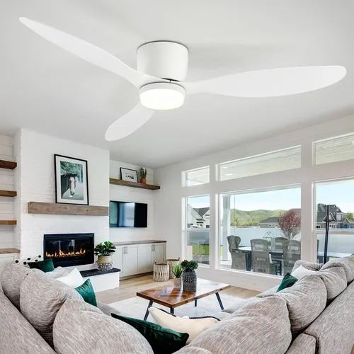 IRALAN leiser und leistungsstarker Deckenventilator, 6 Geschwindigkeiten, intelligente Dimmung, LED-Deckenventilator, Beleuchtung, Schlafzimmer, Zimmerlampen, Wohnzimmerleuchten