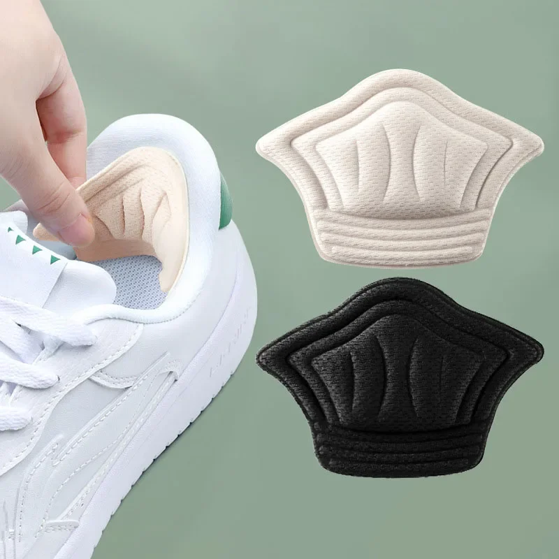 1 paar Turnschuhe Ferse Schutz Aufkleber Einsätze Sport Schuhe Einlegesohle Nicht-slip Schuh Pads Einstellbare Größe Schmerzen Relief Patch fuß Pflege Image