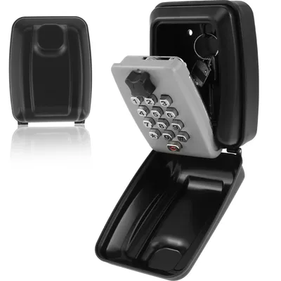 Key Lock Box Wandmontage Geheimcode Sicherheitsschlüssel Safe Aufbewahrungsbox Kein Schlüssel Home Office Wetterfester Safe Key Keeper Organizer NEU