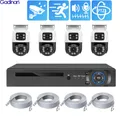 Gadinan 8CH 4CH POE NVR 6MP HD telecamera di sorveglianza impermeabile Dual Lens PTZ Home IP Security System Video H.265 CCTV Kit