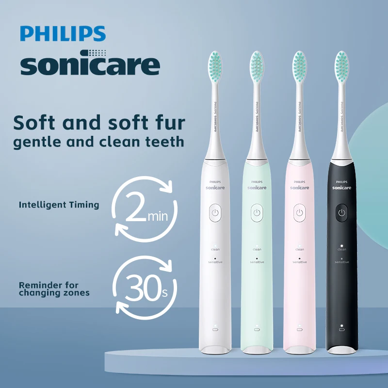 PHILIPS Sonicare HX2421 Elektrische Zahnbürste Zwei Modi Zähne Sanfte Tiefenreinigung Mundhöhlenpflege Zahnfleisch Gesundheitspflege Zahnbürste Image