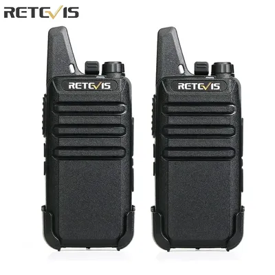 2 stücke Mini Walkie Talkie PMR 446 tragbares Funkgerät ht ptt Walkie-Talkies tragbares Radio für die Jagd Cafe RT22