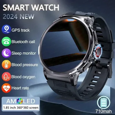 2024 neue GPS Track Smart Uhr Männer 1,85-Zoll Ultra HD AMOLED Bildschirm 710 Mah Batterie Bluetooth Anruf smartWatch Für Huawei Xiaomi Image