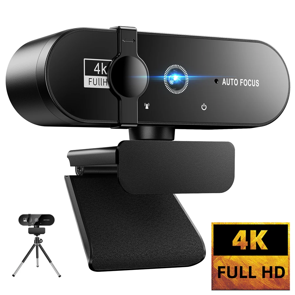 Webcam per PC Web Camera Nuova mini Web Cam con microfono USB Messa a fuoco automatica 4K 2K 1080P Full HD Stream Camera per computer portatile