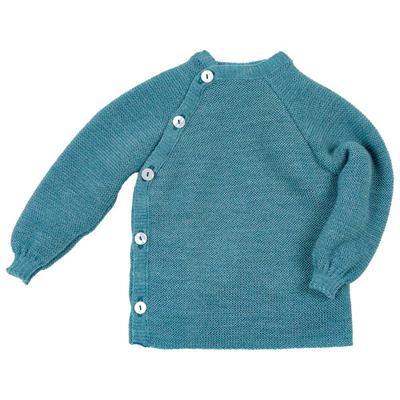 Reiff - Kid's Schlüttli Uni - Merinopullover Gr 62/68 türkis Image