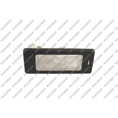 PRASCO Kennzeichenleuchte hinten mit Glühlampe für SKODA VW SEAT 5N0943021 3C9827229C 5N0827566B SK0304350