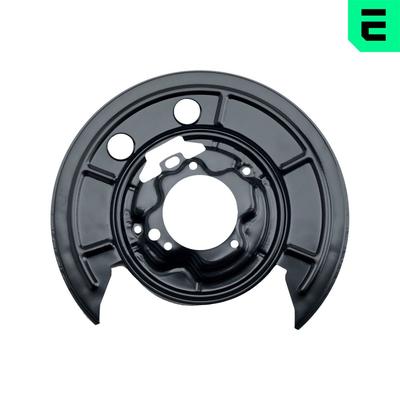 OPTIMAL Spritzblech, Bremsscheibe hinten rechts schwarz für PEUGEOT FIAT CITROËN 4212C4 77364018 BSP-6001R Image