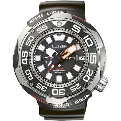 Taucheruhr CITIZEN "Promaster Professional Diver 1000", schwarz, Armbanduhren, Armbanduhr, Herrenuhr, Solar, bis 100 bar wasserdicht, Saphirglas Image