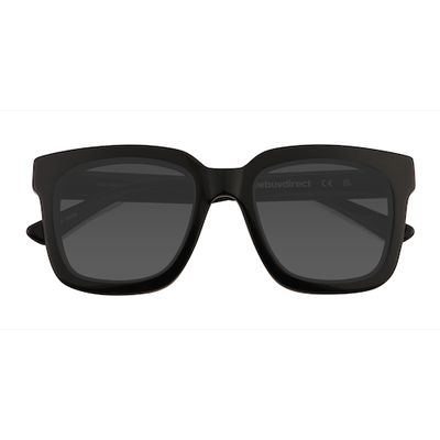 Unisex s square Black Acetate Prescription sunglasses - Eyebuydirect s Los Angeles