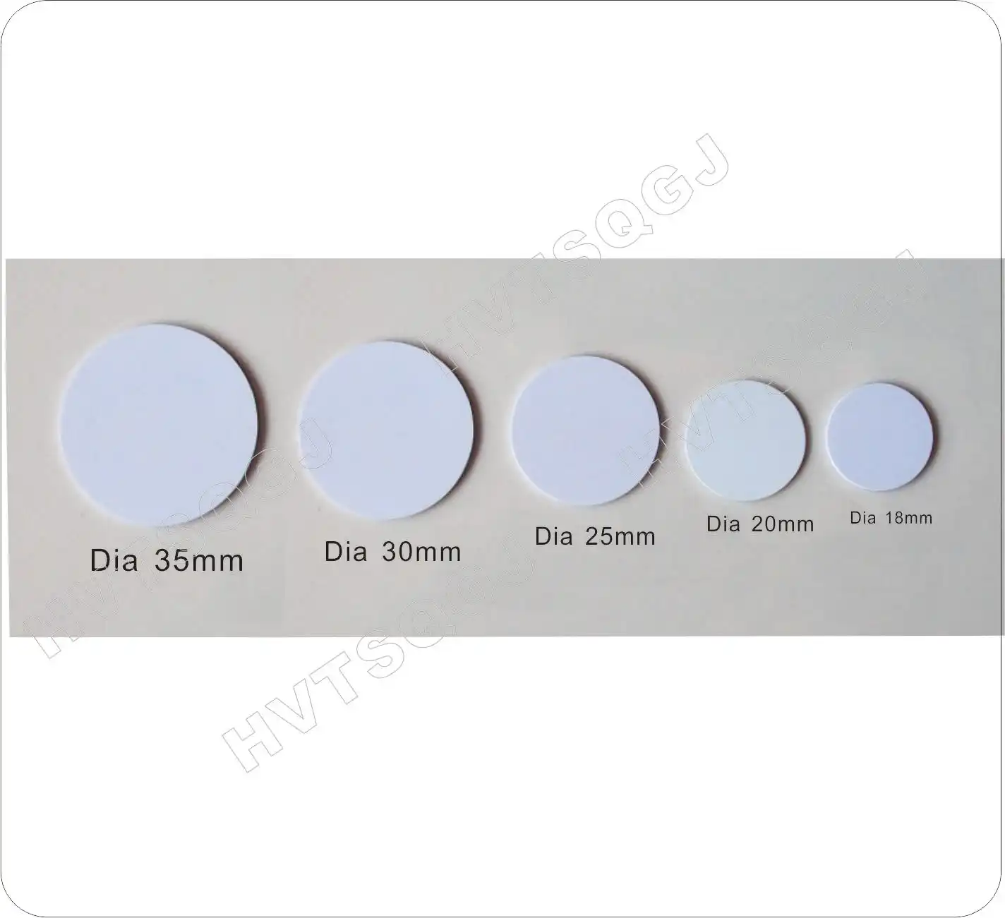 50 Stück 13,56 MHz RFID-Karten IC selbstklebend auf der Rückseite Aufkleber Münzkarten FM1108 Chip kompatibel S50 für Zugangskontrolle Image