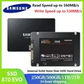 SAMSUNG SSD 870 EVO Disco a stato solido interno HDD Disco rigido SATA3 Laptop da 2,5 pollici Desktop 1TB 2TB 250GB 500GB PC MLC disco duro