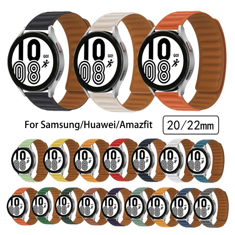 20mm 22mm silikon band für samsung galaxy uhr 6 5 pro 4 klassisch aktiv 2/s3/huawei GT-2-4-3 pro armband galaxy uhr 7 armband Image