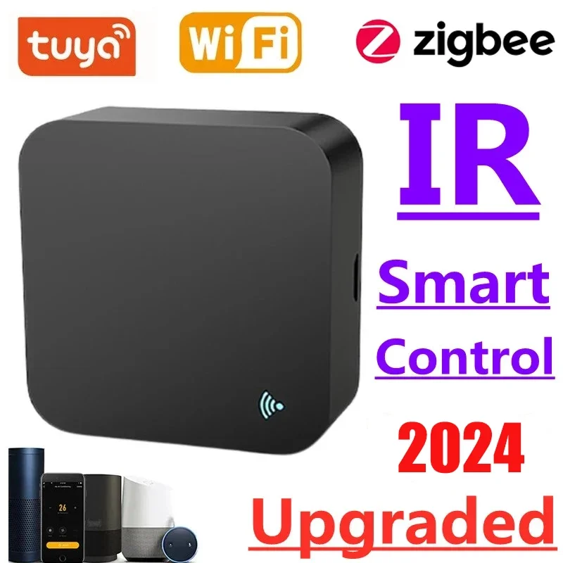 Zigbee ir smart wifi fernbedienung fernbedienung infrarot tuya smart home steuerung universal für tv dvd ac funktioniert alexa google home Image