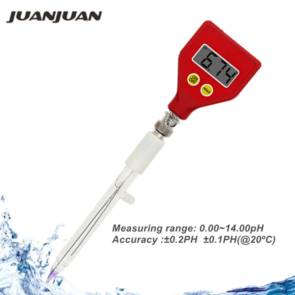 Aquarium PH-Meter Wasser Qualität Tester Sharp Glas Elektrode PH Mess Instrumen PH-98108 für Wasser Lebensmittel Käse Milch Boden Image