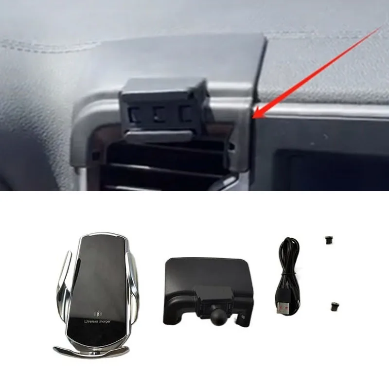 15W Schnellladung Drahtloses Ladegerät Autohalterung Telefonhalter Automatische Klemmung für 2016-2017 KIA Sportage MK4 Image