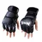 PU Half Finger Boxing Gloves PU Leather MMA Fighting Kick Boxing Gloves Karate Muay Thai Training