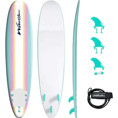 USA.Wavestorm - Classic Soft Top Foam 8ft Surfboard