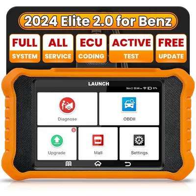 2024 New LAUNCH X431 Elite 2.0 PRO for BENZ OBD2 Scanner,Bi-Directional Scan Tool, All Services, ECU