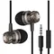 Metal 3.5mm wired earphone with mic In-Ear Headset For Mobile Phone PC Gaming Ultra Bass Super Sound