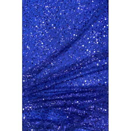 Beads Pearls & Sequin Luxury Mesh Roya blue