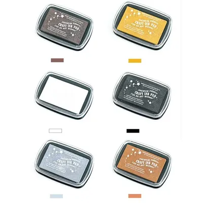 Metallic Stamp Pad DIY Scrapbooking Metal Ink Pad Pearly Lustre Rubber Stamps Pad Seal Gold Silver