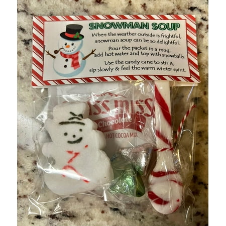 Snowman Soup Peeps Treat Bag | School Holiday Party Favors | Holiday Party Bags | Party Favor Bags | Peeps Party Favor | Hot Cocoa | Hot Chocolate