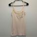 J. Crew Tops | J Crew Pink Tank Top With Silk Flowers Size Small | Color: Pink/Tan | Size: S