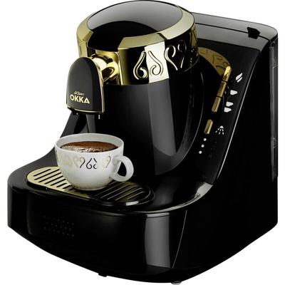 OK008-B Mokka-Kaffeemaschine Gold, Schwarz Fassungsvermögen Tassen=2 - Arzum