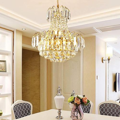 Kristall Kronleuchter Deckenleuchte Deckenlampe Wohnzimmer Beleuchtung Luxus Led LüSter Zimmerlampe