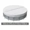 Couverture de piscine circulaire pour piscine hors sol, protection de bain à remous, cadre de