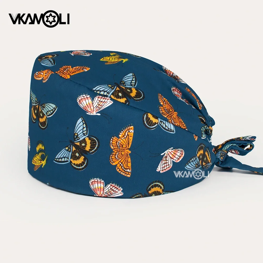 2024, neue Scrubs-Kappen, Pet Grooming Agency Work Scrubs, Beauty Lab, Krankenpflege-Peeling-Kappe, Gorro Enfermera für Damen und Herren Image