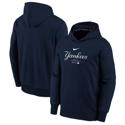 New York Yankees Practice Graphic Therma Hoodie – Blau – Jugendliche Image
