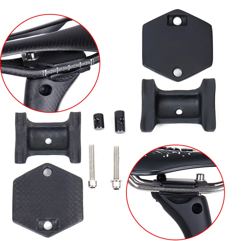 ELITAONE Fahrrad Sattelstütze Teile Carbon Faser Basis Abdeckung Schraube Image