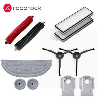 Original roborock s8 maxv ultra zubehör von wasch baren filter haupt-/seiten bürste mopp staubbeutel Image