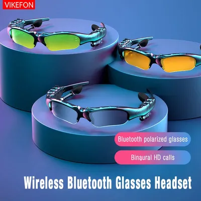 5.0 Stereo-Kopfhörer, kabelloses Headset mit Mikrofon, Fahrradbrille, Sonnenbrille zum Fahren, Image