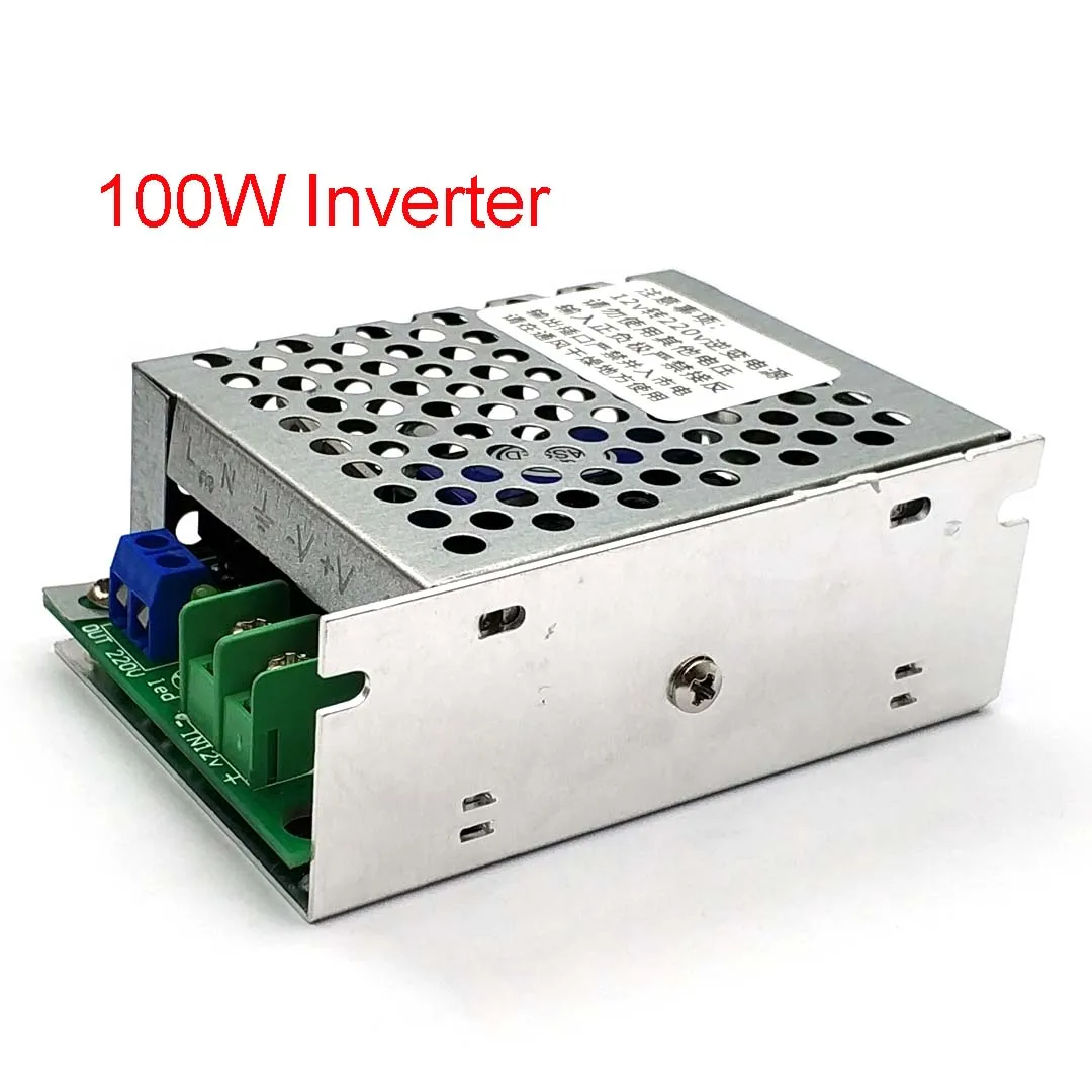 100w DC-AC Boost-Wechsel richter modul 12V bis 220V Step-Up-Leistungs modul 50Hz 60Hz DC-AC Lithium-Batterie-Boost-Stromrichter modul Image