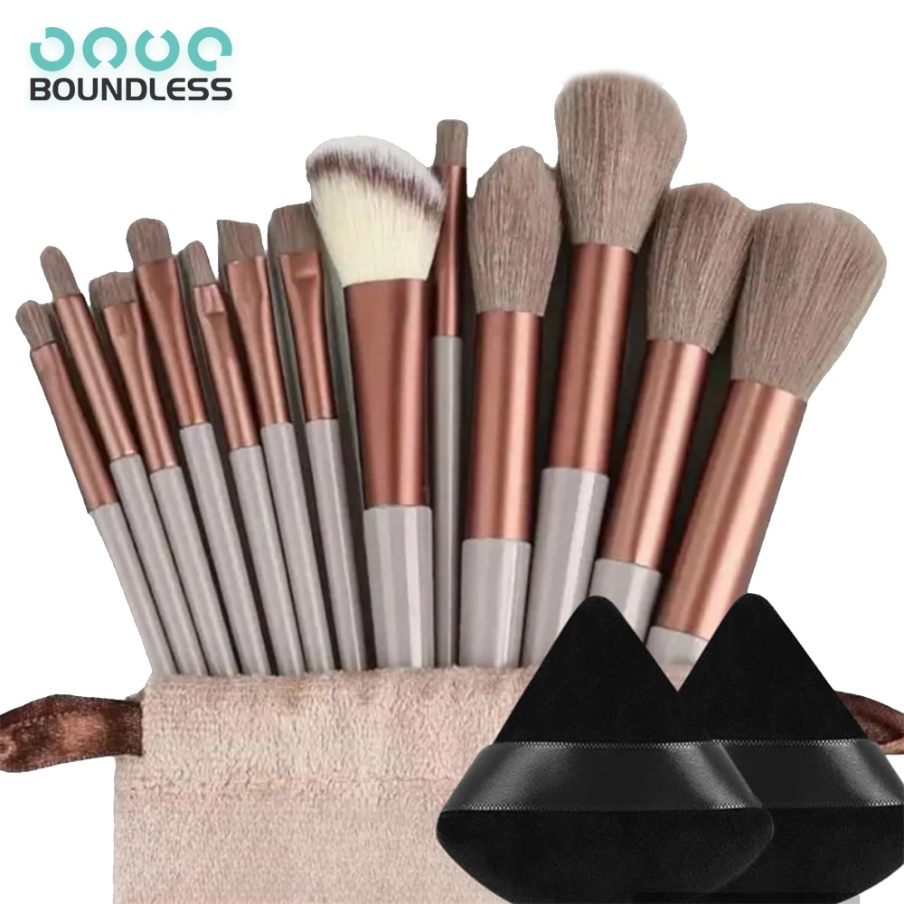 13-teiliges Make-up-Pinsel-Set, professionelle Lidschatten, Foundation, Damen, Kosmetikpinsel, Lidschatten, Rouge, Schönheit, weiche Make-up-Werkzeugtasche Image