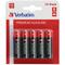 1x10 batteria alcalina Verbatim Mignon aa lr 06 49875