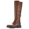 Stiefel GABOR, Damen, Gr. 38,5, Normalschaft, braun (cognac used), Kalbsleder, Textil, used, klassisch, Schuhe, Blockabsatz, Langschaftstiefel mit bequemer Best Fitting-Ausstattung